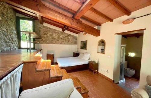 Montefiridolfi Apartamento | Stone house with pool