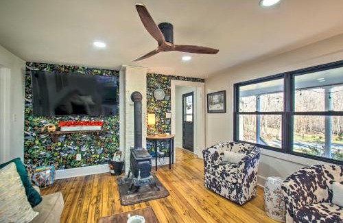 Nellysford Casa | Stoney Creek Cottage Waterfront Hot Tub, Fire Pit