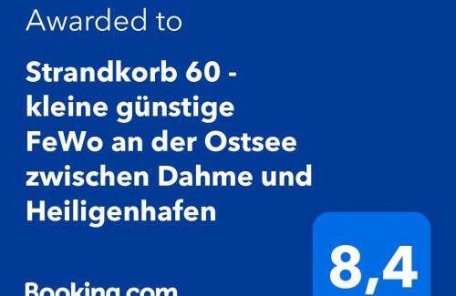 Heringsdorf Apartamento | Strandkorb 60 - kleine günstige FeWo an der Ostsee zwischen Dahme und Heiligenhafen