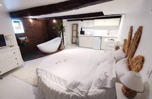 Les Arcs-sur-Argens Apartamento | Studio équipé avec Lit rond/baignoire ilot/Table massage Aux Arcs