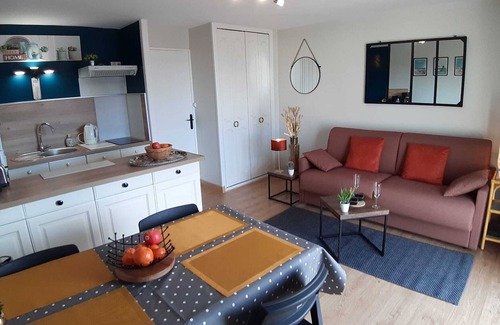 Stella-Plage Apartamento | Studio 1 - 4 pers 300m from the beach with sea view