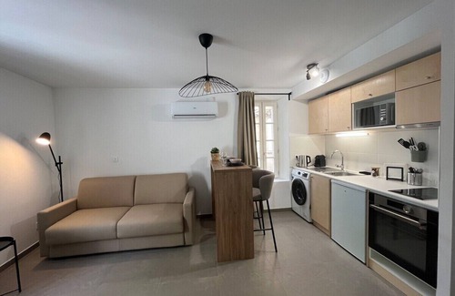 Velaux Apartamento | Studio 101-Estudio-Básico-Habitación con desagüe