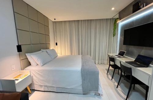 Armacao Apartamento | Studio 304 Salvador, Fantástico, com Vista Mar, no Bairro de Jardim Armação, a 300m do Novo Centro de Convenções de Salvador - CCS e do Parque dos Ventos
