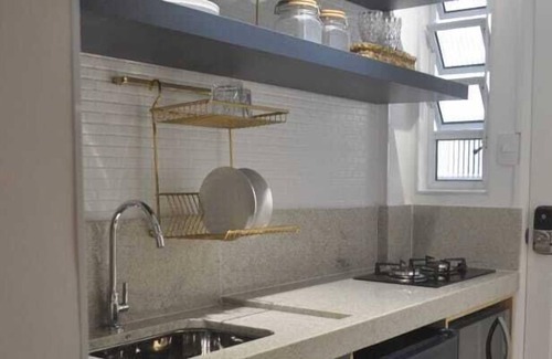 Jose Menino Alquiler De RV | Studio 607, Frente a Praia com Wi-fi, Completo, Decorado