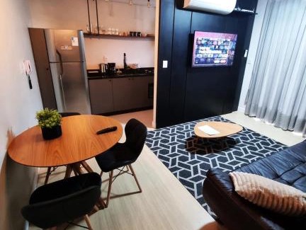 Centro Apartamento | Studio 703 Premium no Centro de Chapecó com Sacada Piscina Academia e Vaga Garagem
