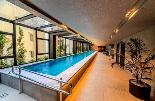 Centro Apartamento | Studio 703 Premium no Centro de Chapecó com Sacada Piscina Academia e Vaga Garagem