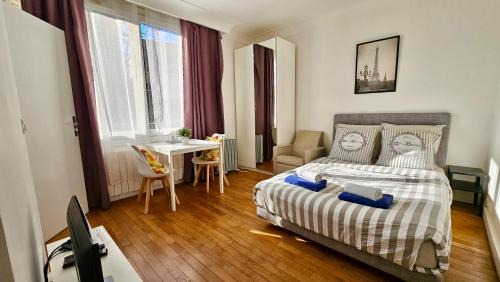 Noisy-le-Sec Apartamento | Studio Alba - 15min Paris RER E, cosy