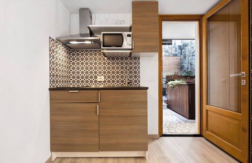 Pieve Casa | Apartamento estudio 'Casa Ciarii 1' con vistas a la montaña, balcón y Wi-Fi