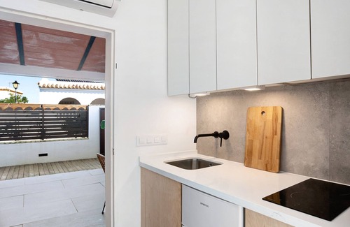 El Palmar Apartamento | Apartamento estudio "Bedandbeach" cerca de la playa con terrazas privadas y Wi-Fi