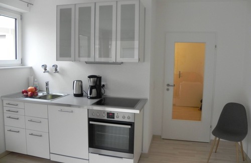 Neu-Ulm Apartamento | Studio apartment - central, parking lot, Danube+Ulm old town on foot