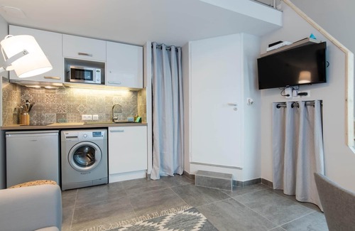 Villette Gare Apartamento | Estudio-Apartamento-Baño con ducha-Vista a la Calle-Studio avec Mezzanine