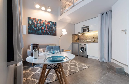 Villette Gare Apartamento | Estudio-Apartamento-Baño con ducha-Vista a la Calle-Studio avec Mezzanine