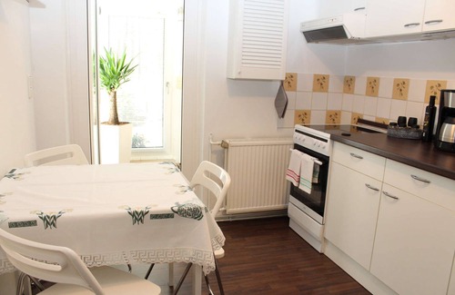 Michendorf Apartamento | Apartamento estudio 'Ferienwohnung Am Wald' con terraza privada, jardín privado y Wi-Fi