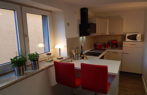 Neuendorf Apartamento | Apartamento tipo estudio 'Ferienhaus Rheinblick Wohnung 1' con terraza comunitaria y wifi