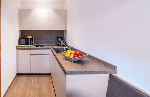 Sluderno Apartamento | Apartamento estudio 'Hausergut Topaz' con vistas a la montaña, jardín compartido y Wi-Fi