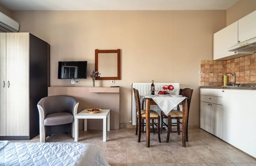 Paliki Apartamento | Apartamento estudio 'Ionian Balcony 1' con vistas al mar, Wi-Fi y aire acondicionado.