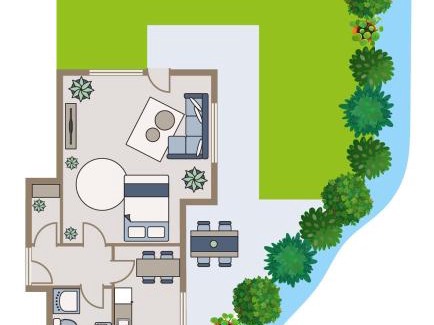 Offenburg Apartamento | Studio-Apartment mit Garten, Parkplatz & Küche