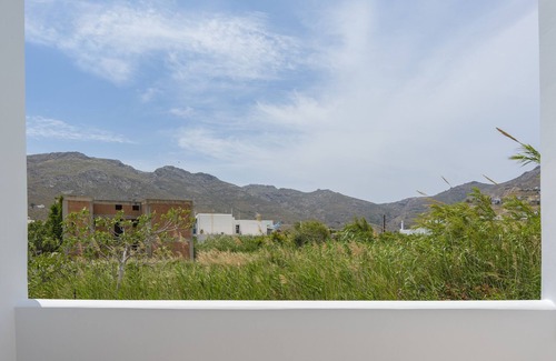 Serifos Apartamento | Apartamento estudio 'Studios Ninemia Serifos 2' con vistas al mar, Wi-Fi y aire acondicionado.