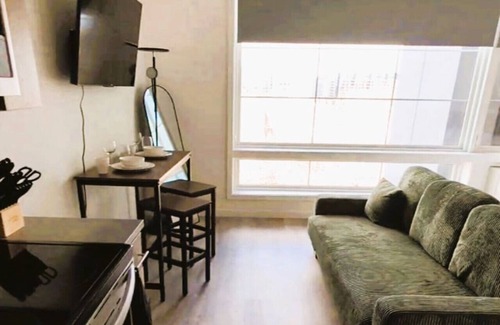 Poplar Apartamento | Studio Apt with City View, Rooftop and Gym