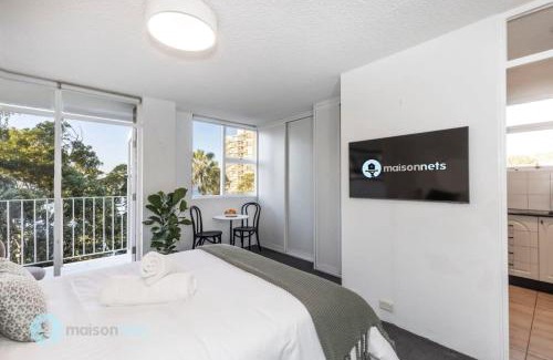 Elizabeth Bay Apartamento | Studio Apt With Parking Balcony & Water Views