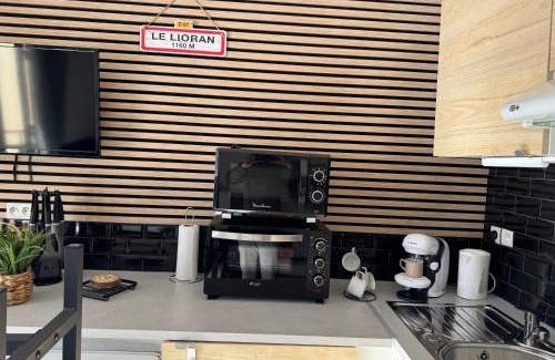 Laveissiere Apartamento | Studio au pied des pistes avec accès privé par son balcon