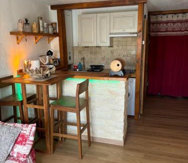 Greolieres les Neiges Apartamento | Studio avec cheminée et jardin