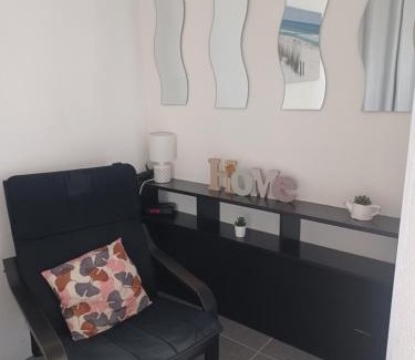 Balaruc-les-Bains Apartamento | Studio avec jardinet et balcon idéalement situé