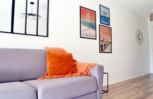 Cenon Apartamento | Studio Belle vue Bordeaux - Parking privé - Netflix - Tram A