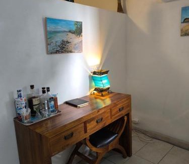 Le Lamentin Apartamento | Studio BELO HORIZONTE, Grande terrasse avec vue sur les Pitons