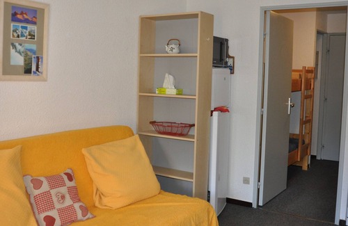 Le Pleynet Apartamento | Estudio cabina 4 pers, balcón, a pie de pistas, ascensor