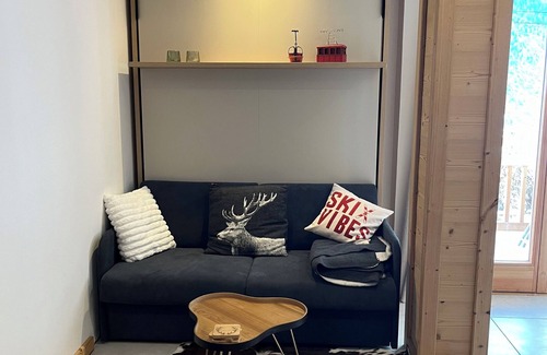 Ceillac Apartamento | Studio cabin CEILLAC south-facing terrace, ideal for families