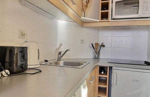 Belle Plagne Apartamento | Estudio cabina 4 pers, balcón, cerca de pistas y tiendas