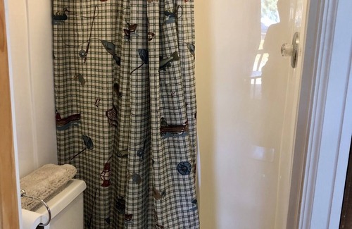 Hot Springs Cabina | Studio cabin on private lake, pet friendly