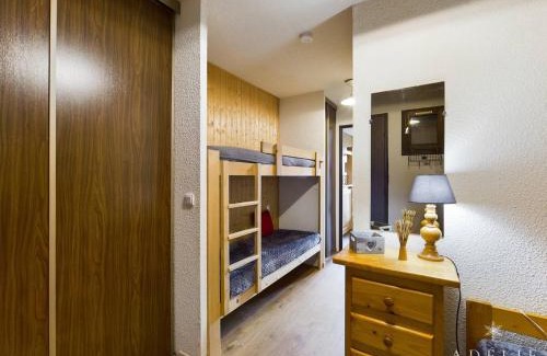 La Rosiere Apartamento | Studio cabine à 80m des pistes avec parking et balcon exposé sud - FR-1-398-643