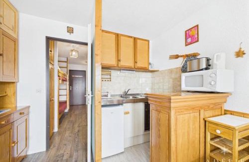 La Rosiere Apartamento | Studio cabine 4/5 pers, balcon exposé sud, à 50m des pistes, parking inclus - FR-1-398-513