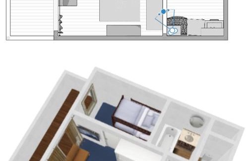 Val-d'Isere Apartamento | Studio cabine au pied des pistes, idéal pour 4 personnes, proche village enfants, parking inclus - FR-1-694-66