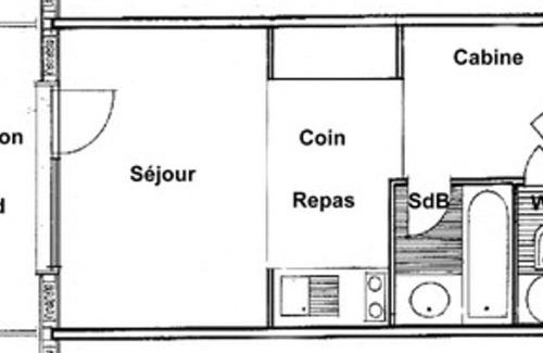 Les Saisies Apartamento | Studio Cabine avec Balcon au Pied des Pistes - 4 Pers, Hauteluce - FR-1-293-230