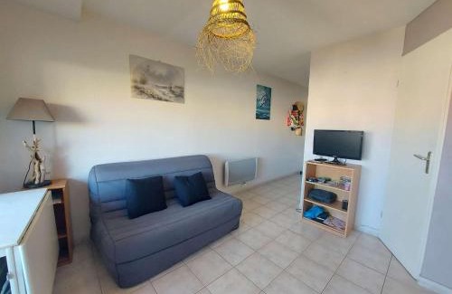 Marseillan Plage Apartamento | Studio Cabine avec Terrasse, Piscine et Parking Privé à Marseillan - FR-1-326-774