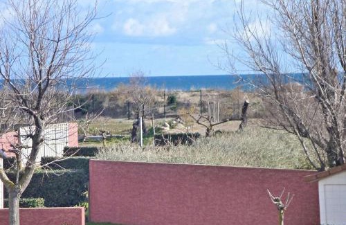 Marseillan Apartamento | Studio cabine cosy avec terrasse, accès direct plage et parking privé, 2-4 pers, animaux ok - FR-1-387-139