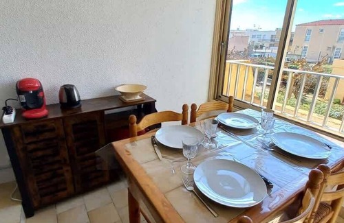 Valras-Plage Apartamento | Studio-cabine cosy avec piscine