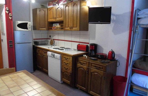 Valfrejus Apartamento | Studio cabine près télécabine, wifi, parking, 4 pers - FR-1-561-68