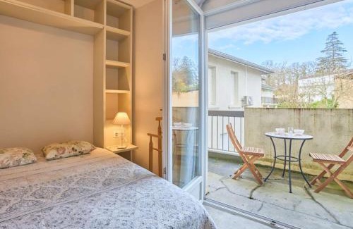Barbotan-les-Thermes Apartamento | Studio central avec balcon, proche Thermes - FR-1-841-21