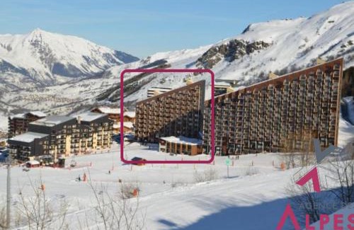 Les Menuires Apartamento | Studio chaleureux 19m² pour 3 personnes, balcon sud, pied des pistes, Preyerand, Les Menuires - FR-1-452-251