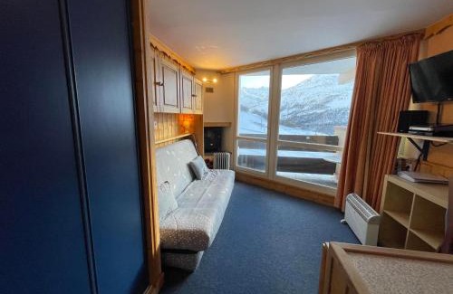 Les Menuires Apartamento | Studio chaleureux 19m² pour 3 personnes, balcon sud, pied des pistes, Preyerand, Les Menuires - FR-1-452-251