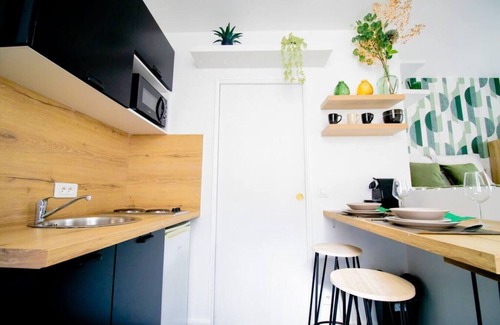 Porte-Dauphine Apartamento | Studio Chic 16è, Rénové, 2 Pers