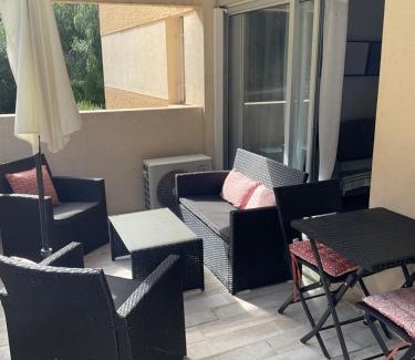 Saint-Augustin Apartamento | Studio coin nuit terrasse parking Clim