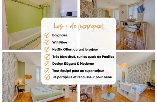 Pauillac Apartamento | Studio COSY avec Baignoire et Netflix Idéal couple