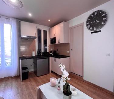 Soisy-sous-Montmorency Apartamento | Studio cosy proche du lac d'Enghien