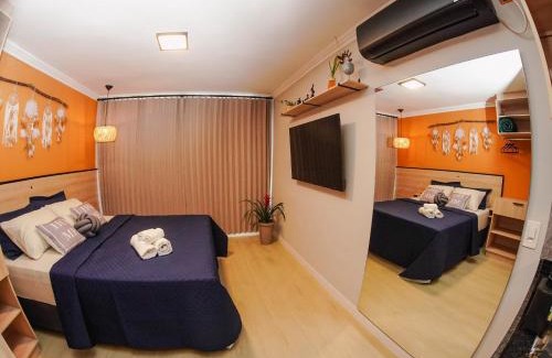 Campo Grande Apartamento | Studio de 2 Quartos com Ar condicionado 4 pessoas
