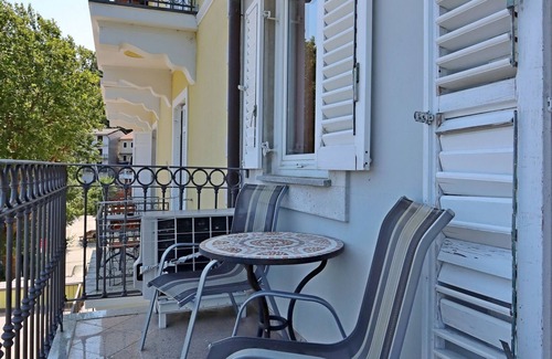 Ika Apartamento | Apartamento-estudio con balcón y vista al mar Ika, Opatija (AS-24589-b)